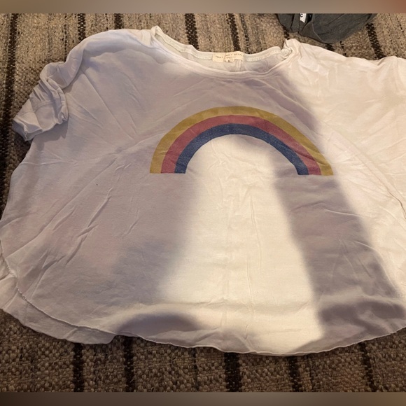 Truly Madly Deeply crop rainbow tee - Picture 1 of 1